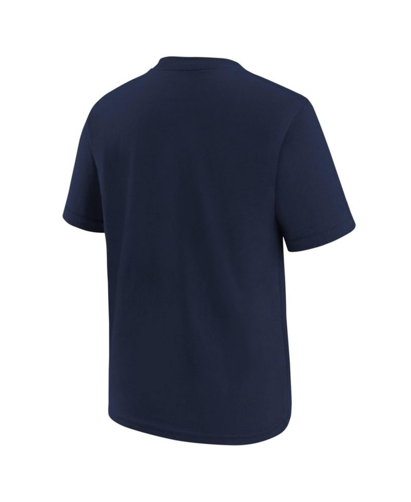 Big Boys and Girls Navy Toronto Blue Jays Wordmark T-Shirt