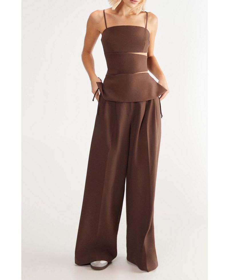 Premium Tailored Cut Out Longline Top