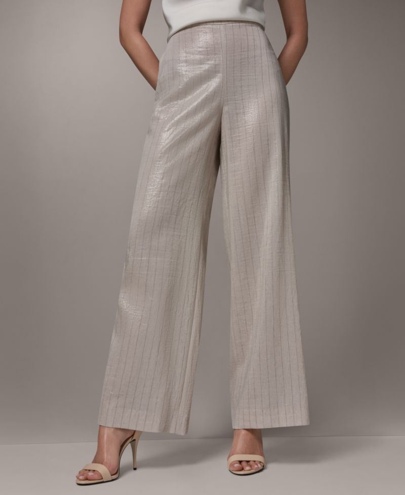 Women's Pinstripe Mid-Rise Pants