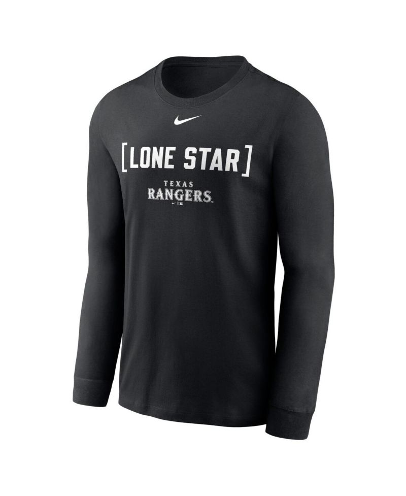 Men's Black Texas Rangers Local Nickname Long Sleeve T-Shirt
