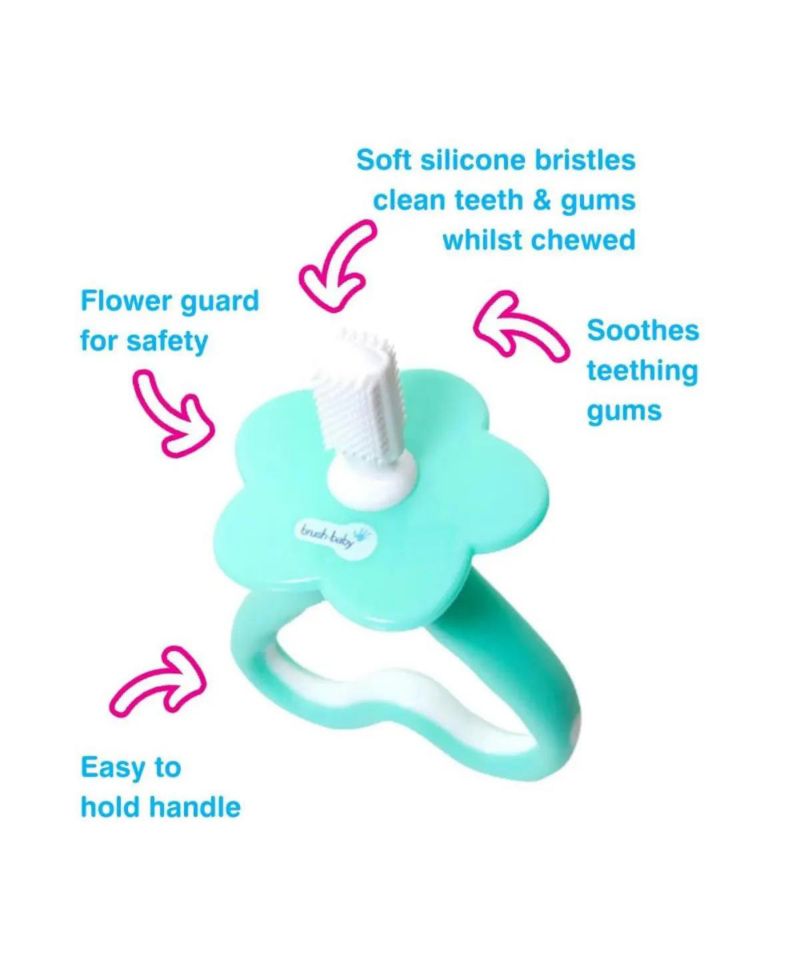 First Tooth Gift Set | Includes BabySonic Teal Electric Toothbrush, Baby's First Brush & Teether & Chewable Toothbrush