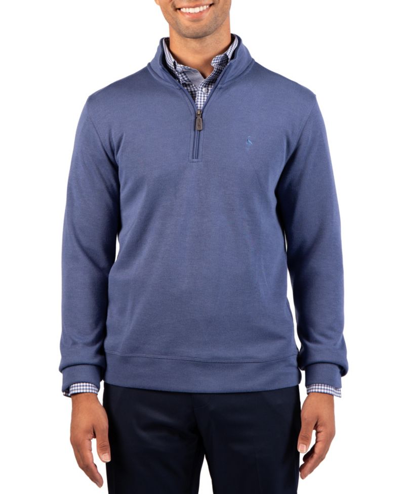 Men's French Rib Quarter Zip Sweater