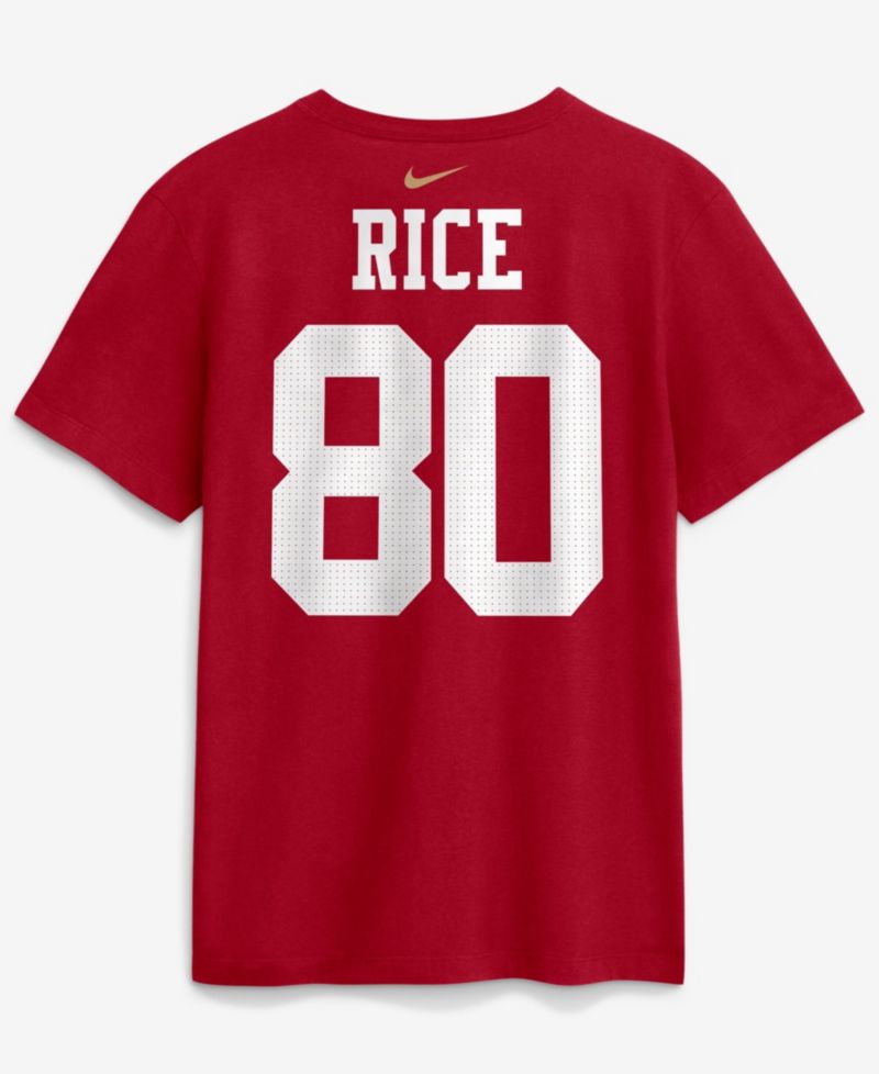 Men's Jerry Rice Retired Name & Number Crew Neck T-Shirt