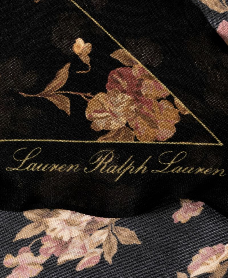 Floral Large Diamond Scarf