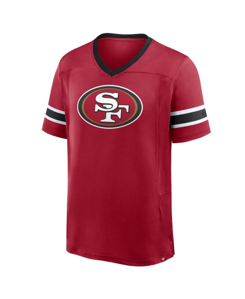 Men's San Francisco 49ers Hometown Premium Hashmark Classic-Fit V-Neck T-Shirt