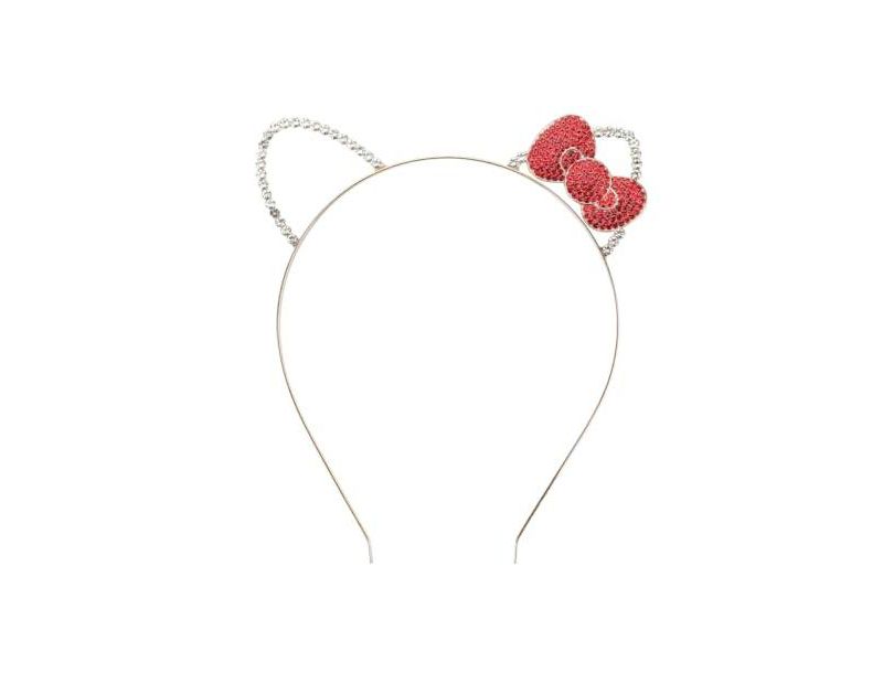 Ears and Bow Cosplay Glitzy Metal Headband