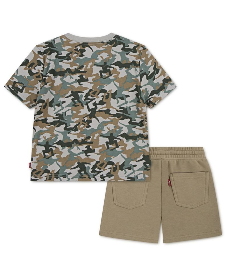 Boys' 2T-7 Graphic T-Shirt and Elastic Shorts, 2-Piece Set