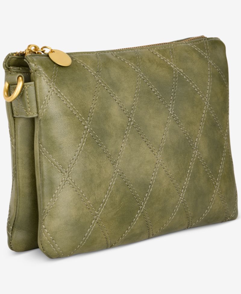 Diamond Quilted Double Compartment Crossbody Bag