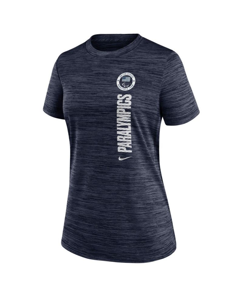 Women's Navy U.S. Paralympics Velocity Performance T-Shirt