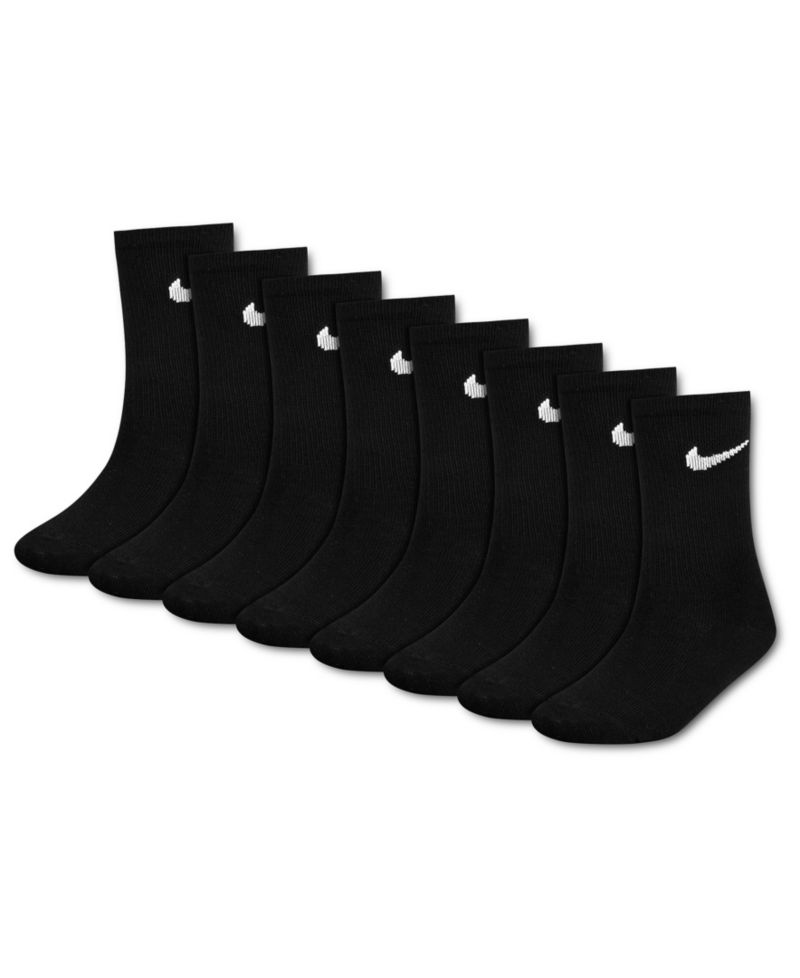 Boys' 4-7 Crew Socks, 8-Pack