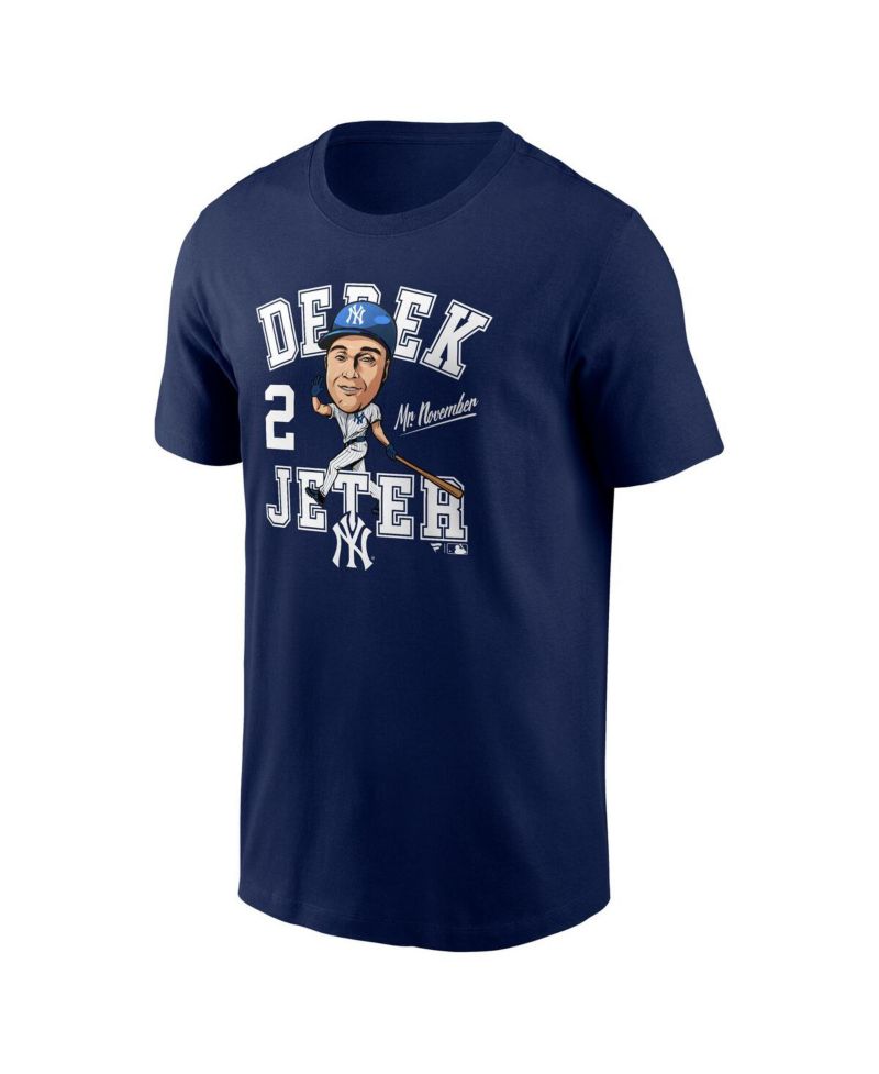 Men's Derek Jeter Navy New York Yankees Hometown Caricature T-Shirt
