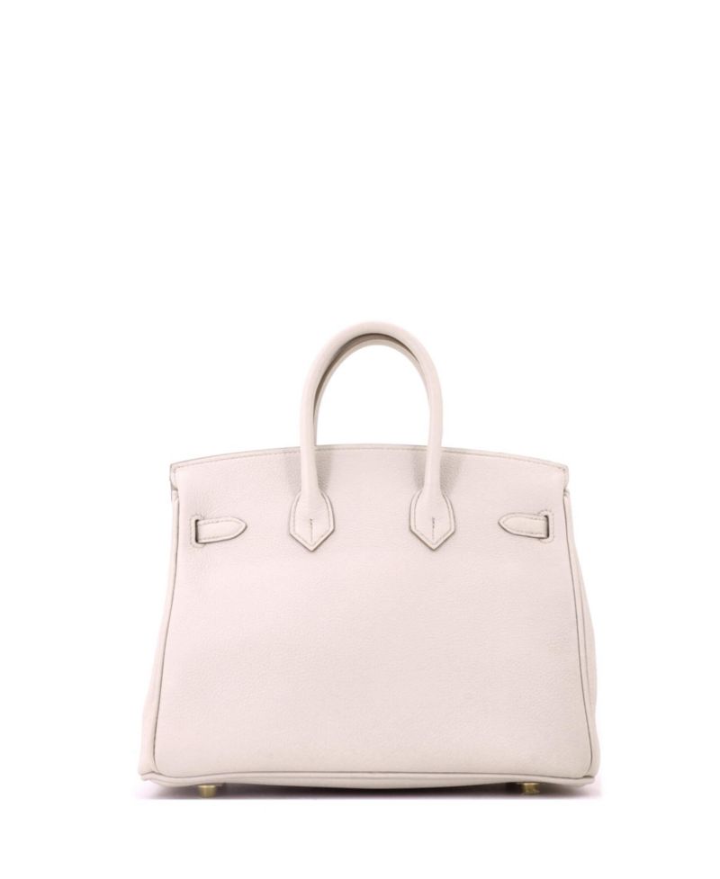 Pre-Owned Hermes Birkin 25 Handbag Light Togo with Gold Hardware