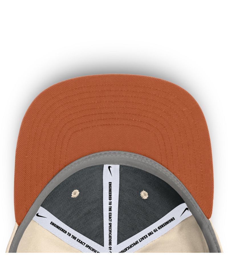 Men's Natural Texas Longhorns Primetime True Performance Fitted Hat
