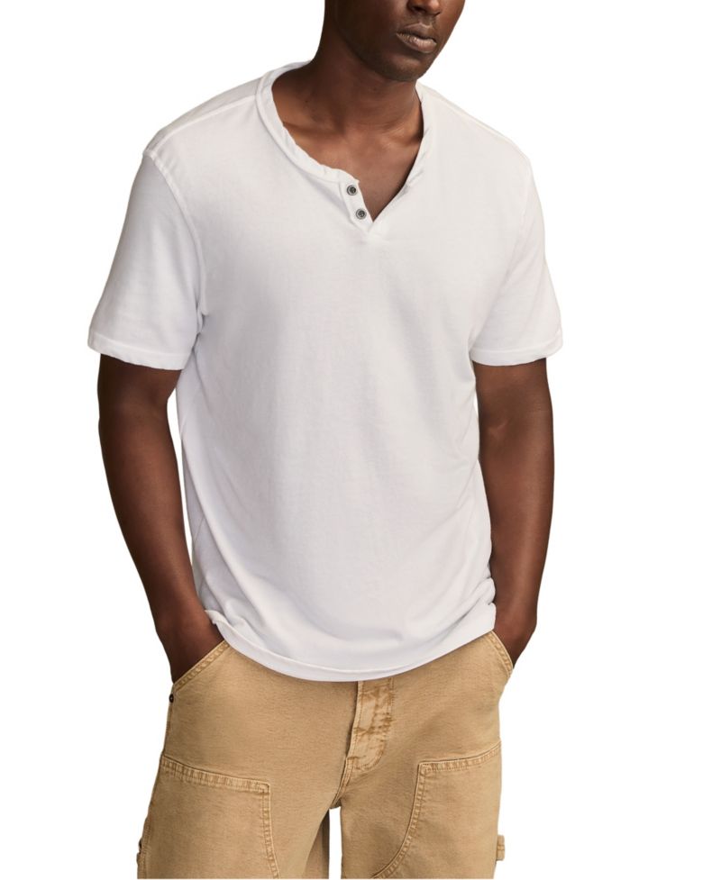 Men's Venice Burnout Notch Short-Sleeve T-Shirt