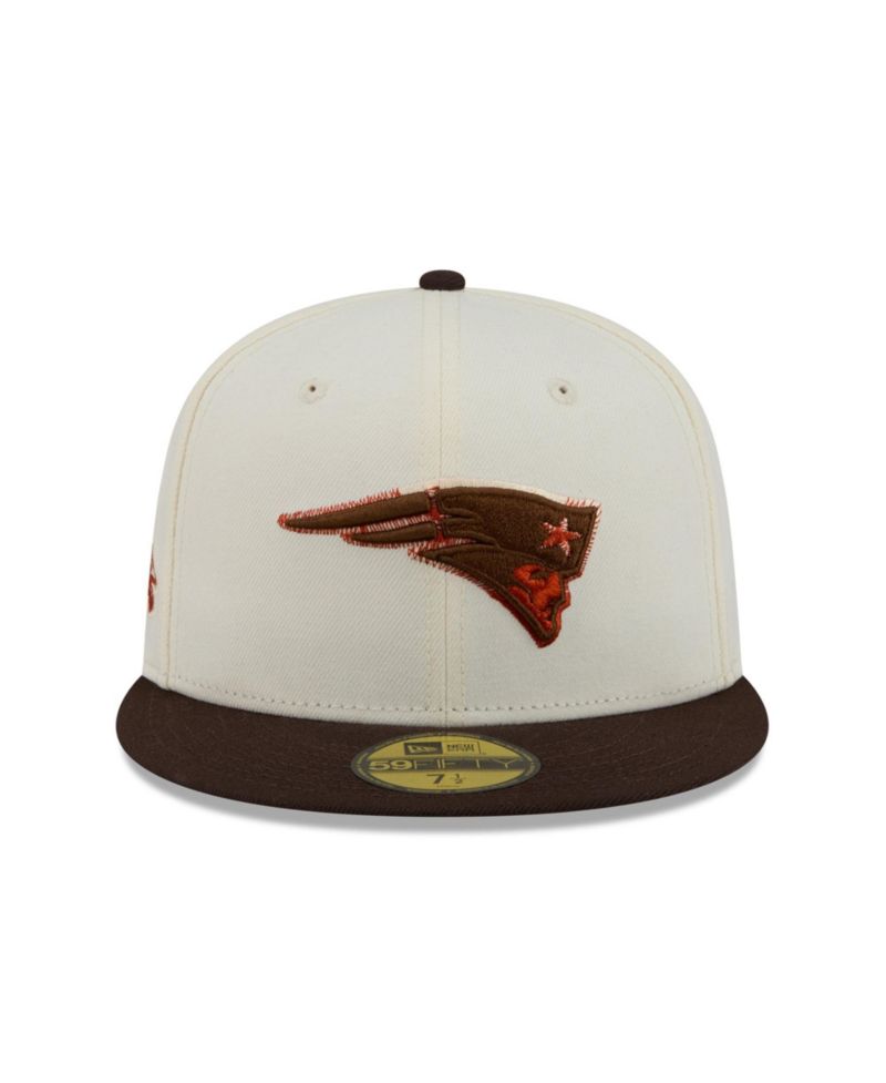 Men's Cream/Brown New England Patriots Pumpkin Spice 59FIFTY Fitted Hat