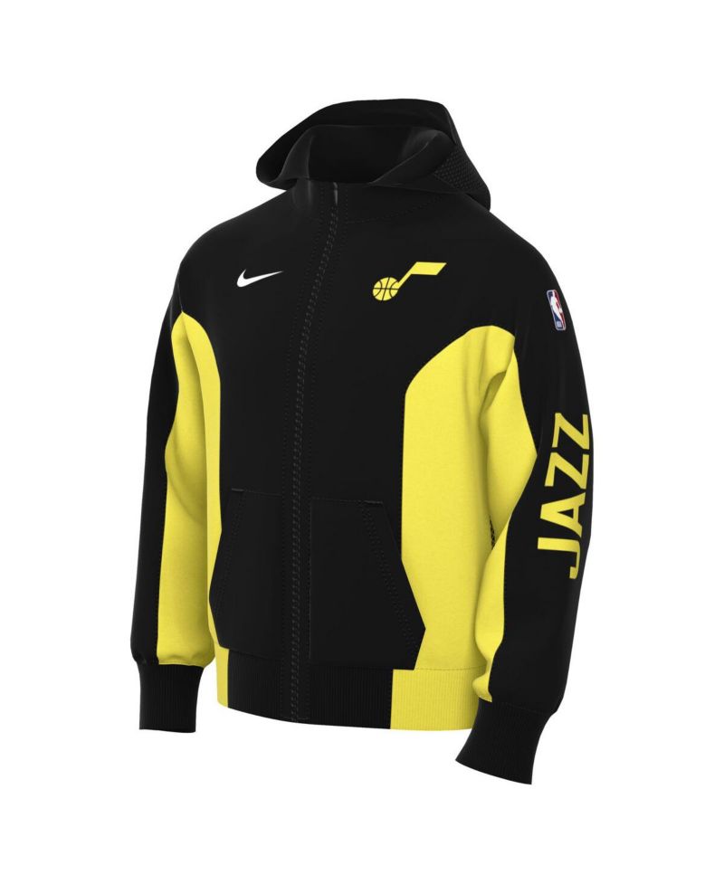 Men's Black Utah Jazz 2023/24 Authentic Showtime Full-Zip Hoodie