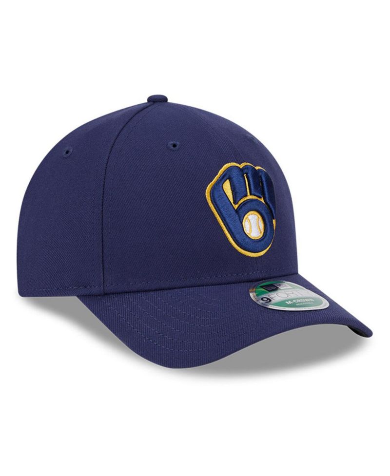 Men's Navy Milwaukee Brewers Player Replica 9FORTY Adjustable Hat