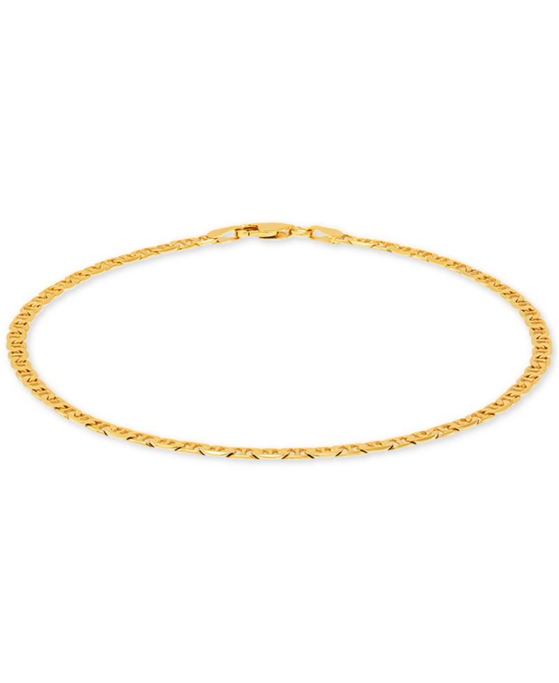 Giani Bernini Mariner Link Ankle Bracelet in 18k Gold-Plated Sterling Silver