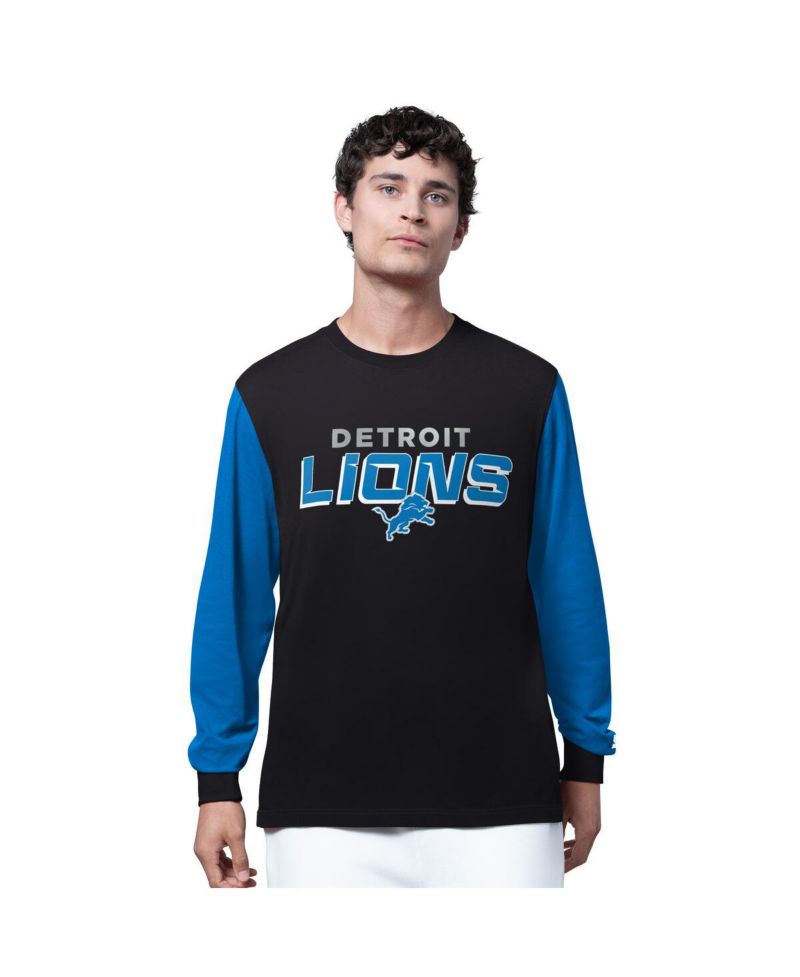 Men's Black Detroit Lions Thursday Night Gridiron Long Sleeve T-Shirt