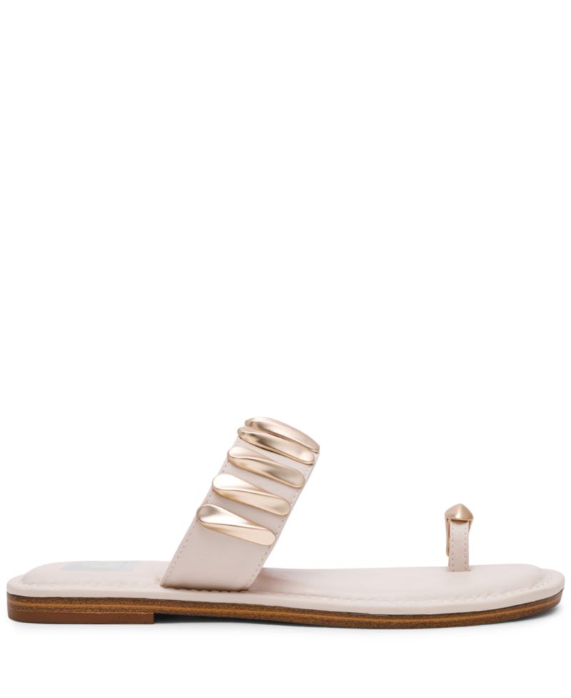 Women's Jayson Jewelry Embellished Thong Toe Ring Flat Sandals