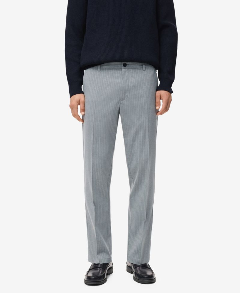 Men's Striped Slim-Fit Pants