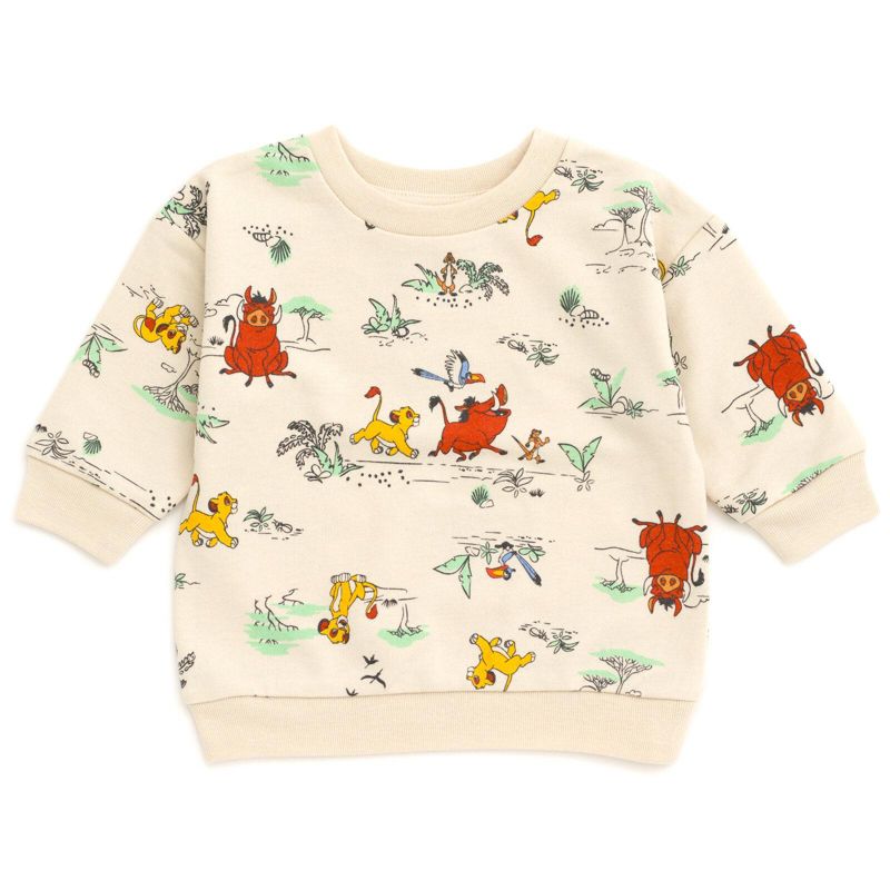 Toddler Boys Disney Mickey Mouse French Terry Sweatshirt and Shorts (2T-5T)