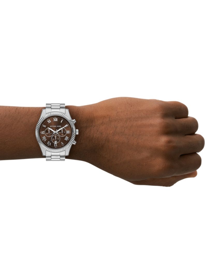 MICHAEL Men's Lexington Chronograph Stainless Steel Watch 44mm
