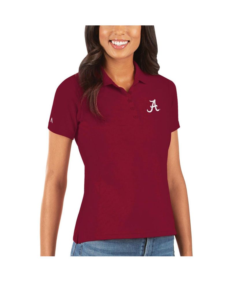 Women's Crimson Alabama Crimson Tide Legacy Pique Polo