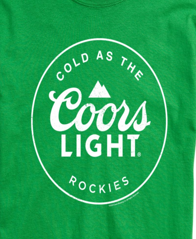 Men's Coors Light Cold As The Rockies Short-Sleeve Graphic T-Shirt