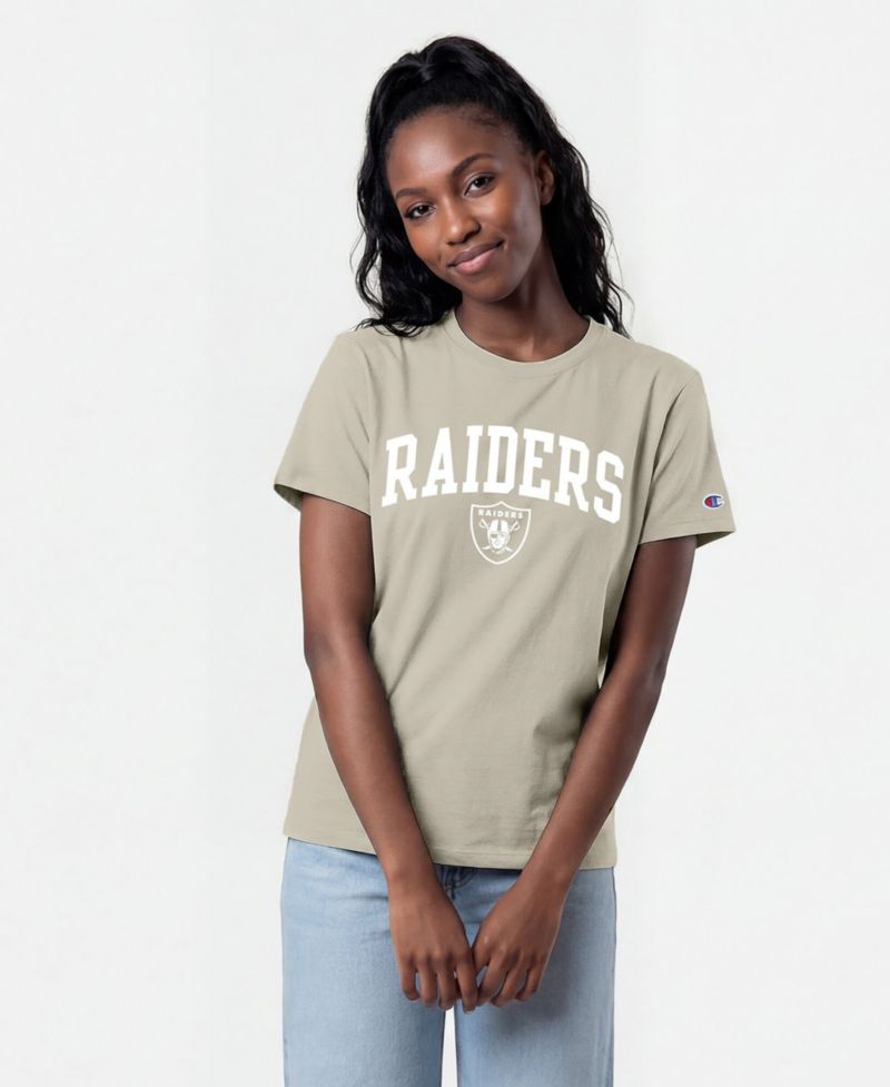 Women's Las Vegas Raiders Cocoa Butter Screen Print T-Shirt