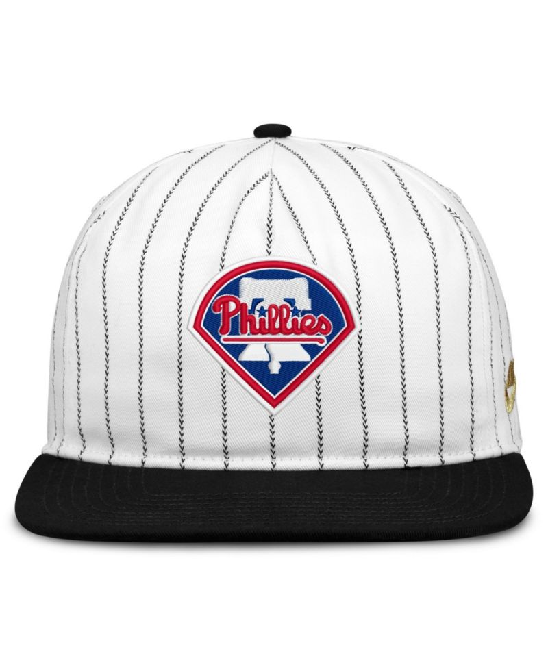 Men's White/Black Philadelphia Phillies Cooperstown Collection Pro Adjustable Hat