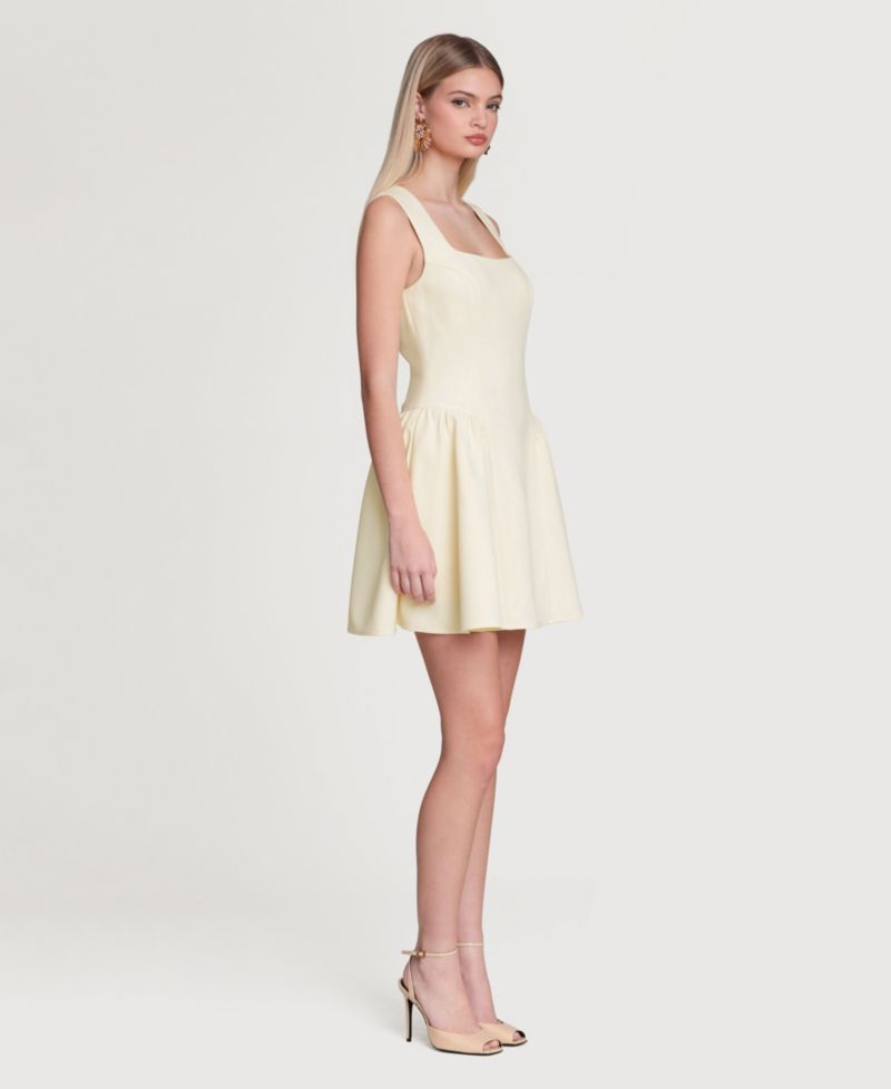 Women's Sculpted Flounce Mini Dress