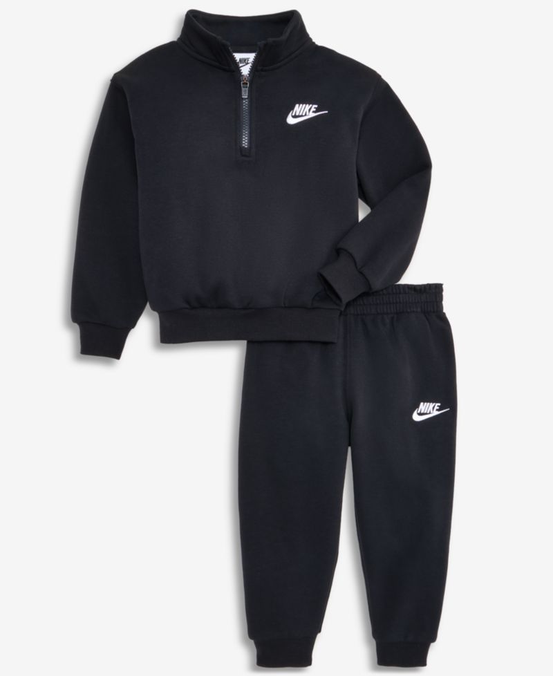 Boys' 2T-7 Logo Detail Sweatshirt and Pants, 2-Piece Set