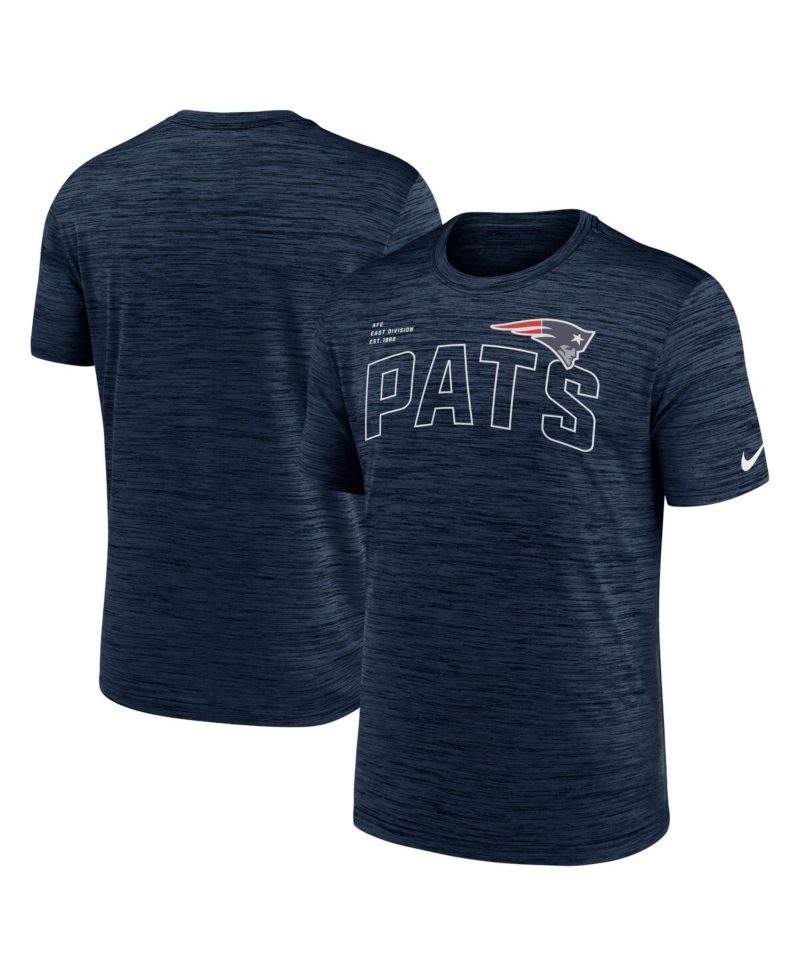 Men's Navy New England Patriots Velocity Arch Performance T-shirt