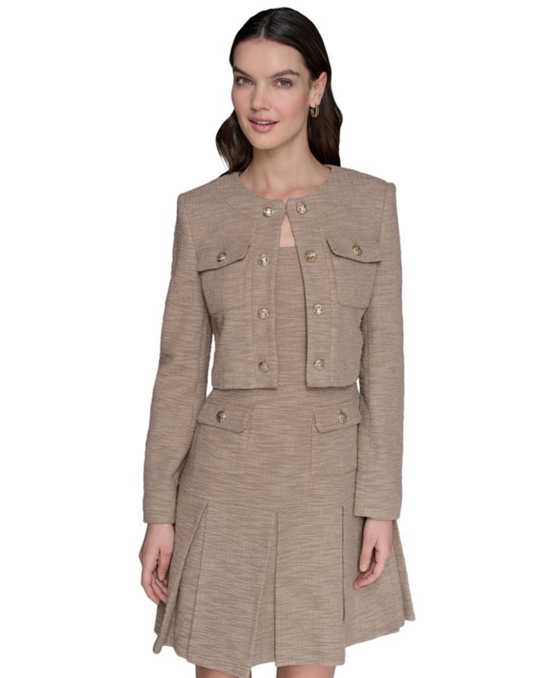 Women's Knit Tweed Jacket