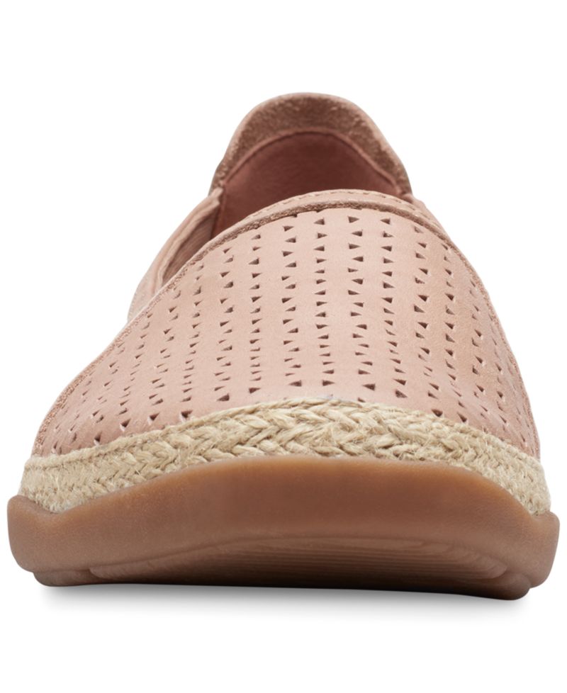 Slip-On Espadrille Leather Flats