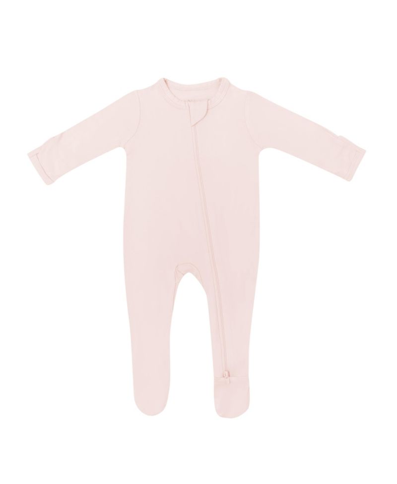 Baby Boys Zippered Footie in Cloud, 0-3 Months