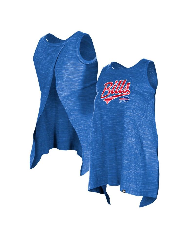 Women's Royal Buffalo Bills Space Dye Active Tank Top