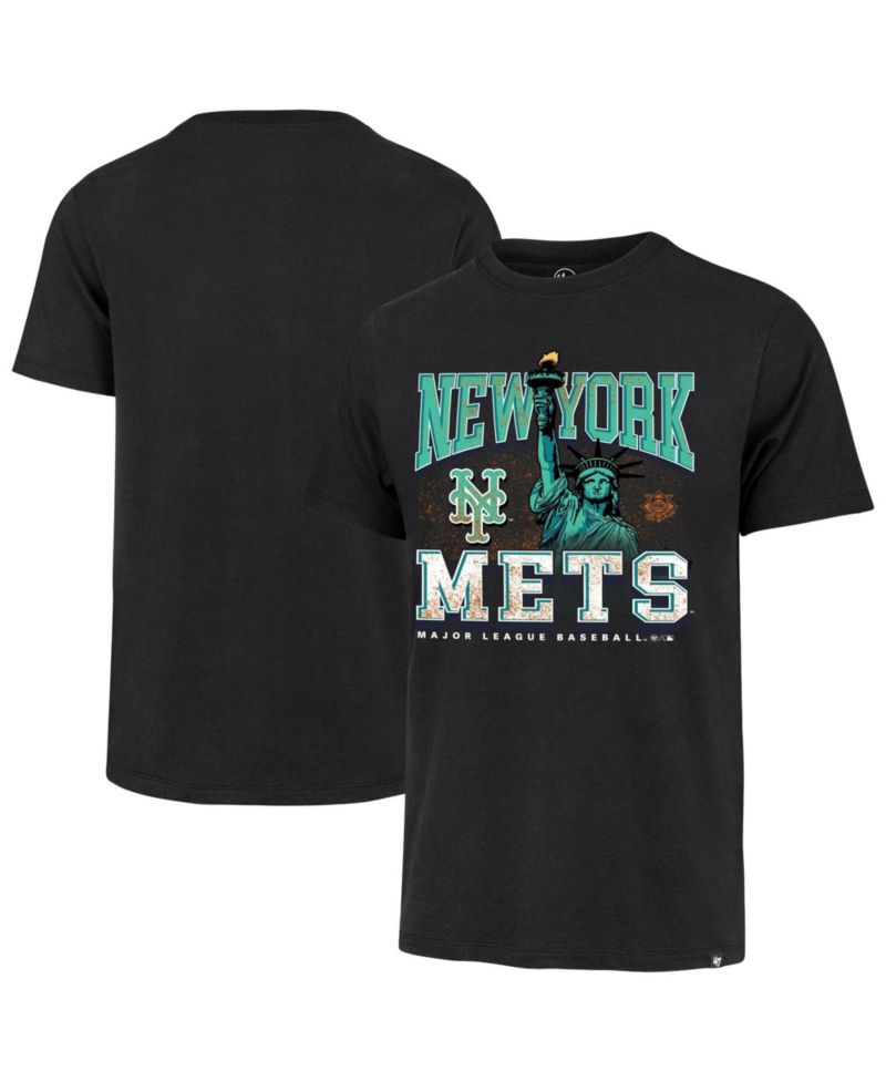 Men's Black New York Mets Regional Franklin T-Shirt