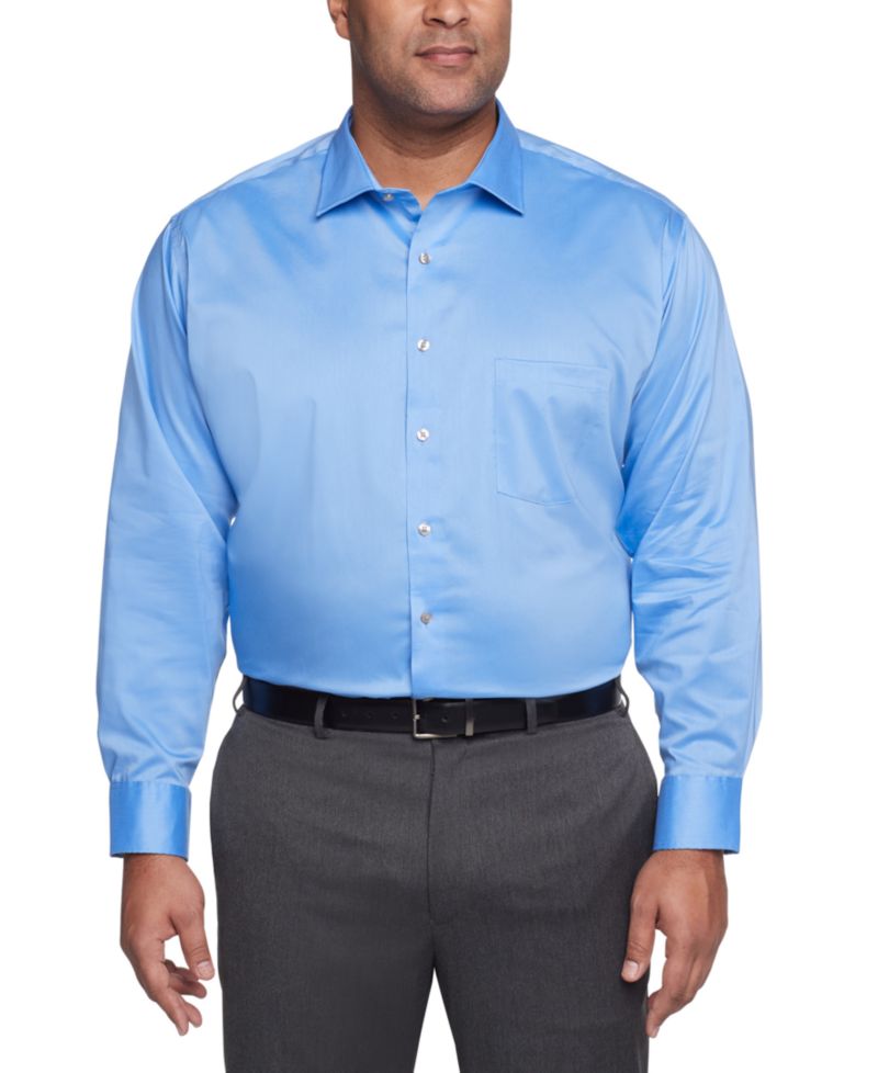 Big & Tall Men's Ultra Wrinkle Free Solid Dress Shirt