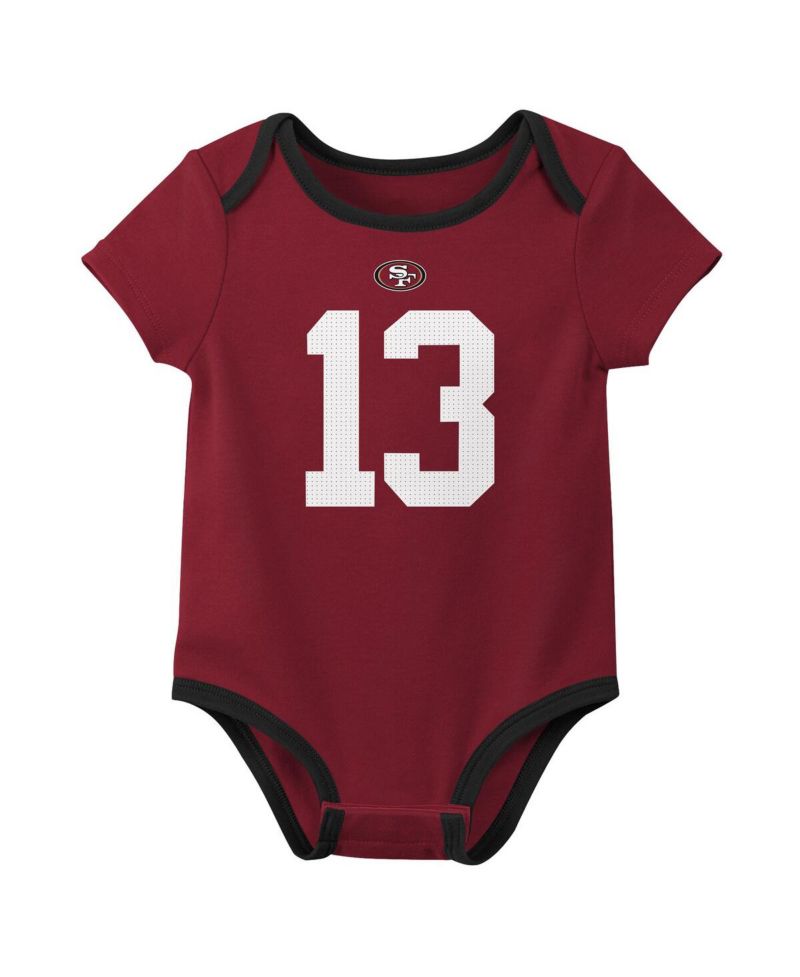 Baby Boys and Girls 3-Pack Brock Purdy San Francisco 49ers Name & Number Bodysuit Set