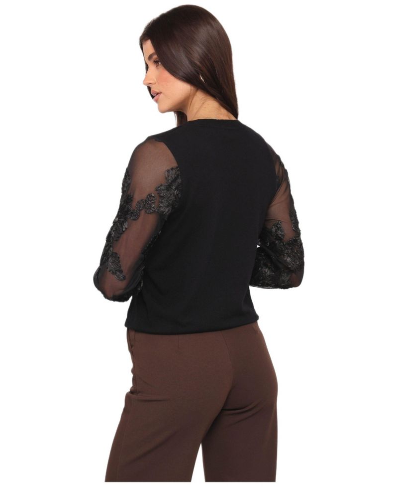 Women's Cailin Sheer Sleeve Top