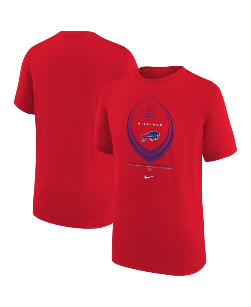 Big Boys and Girls Red Buffalo Bills Icon Legend Dri-FIT T-Shirt