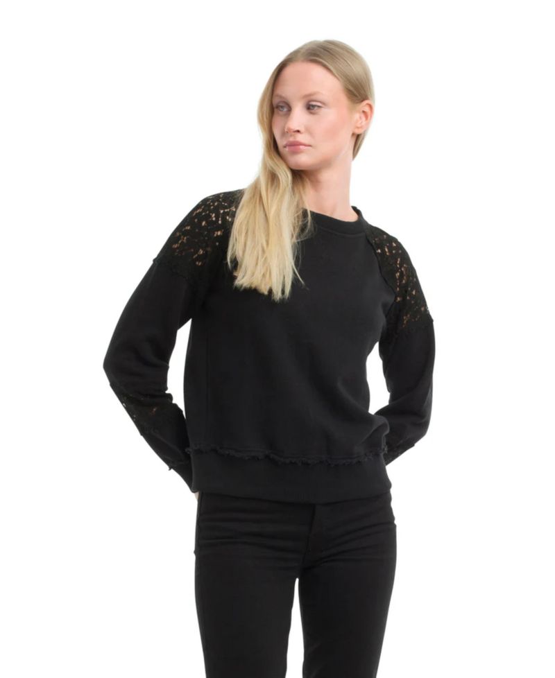 Women's Lace Details Sweatshirt