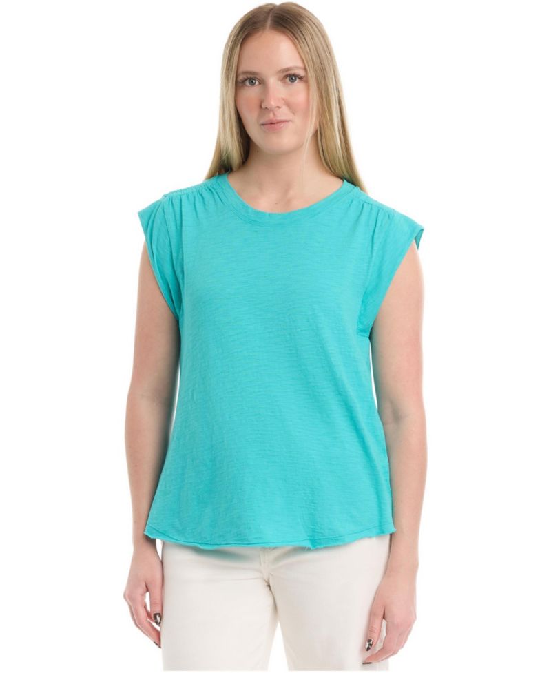 Women's Ruched Shoulder Tee