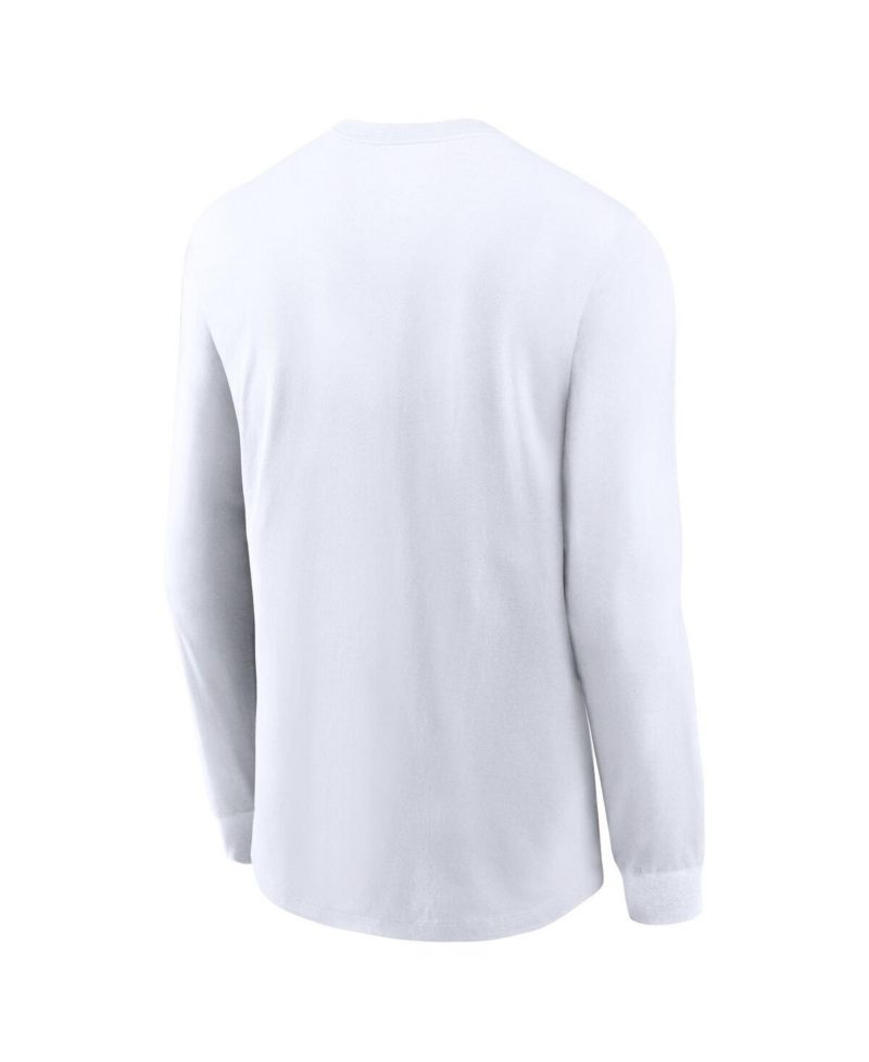 Men's White Michigan State Spartans Primetime Classic Location Long Sleeve T-Shirt