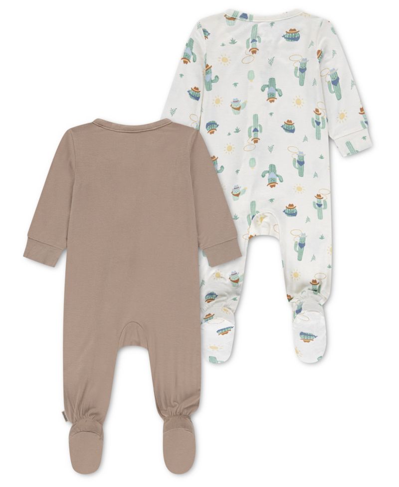 Baby Boys' Crewneck Coverall, 2-Pack