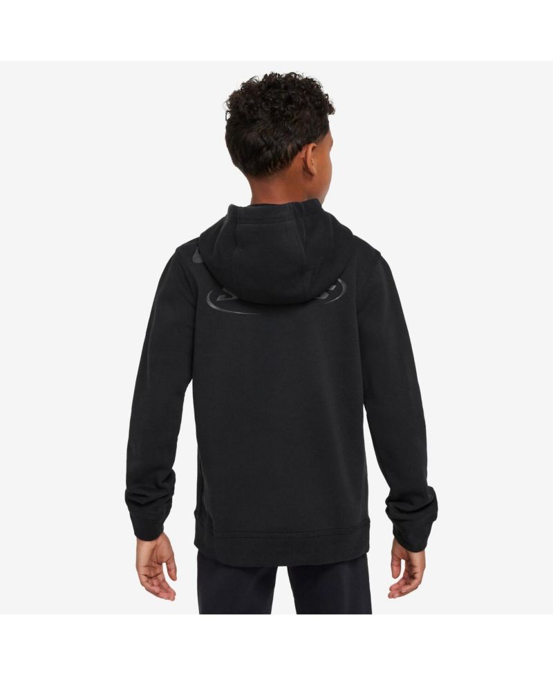 Big Boys and Girls Black Tottenham Hotspur Club Hoodie