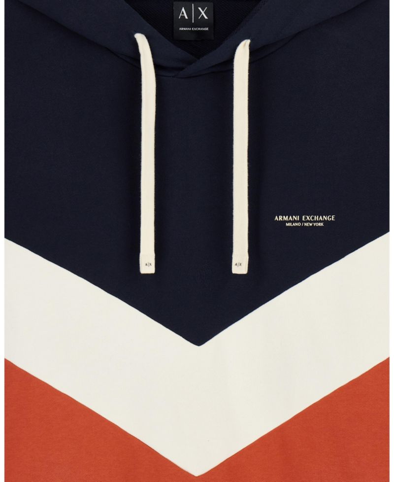 Men's Chevron Color Block Hoodie