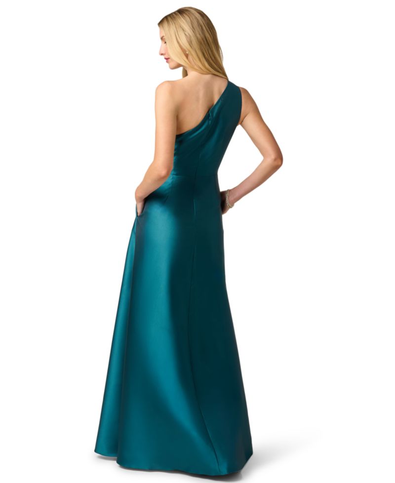 Women's Pleated Mikado Sleeveless Dress